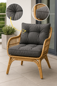 Charger l'image dans la visionneuse de la galerie, Coussins pour meubles en rotin – confort premium, plusieurs couleurs et tailles pour jardin et terrasse