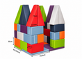 Carica l'immagine nel visualizzatore della galleria, Casetta gioco BOB in gommapiuma per bambini – 36 blocchi da costruzione in ecopelle, 150 × 125 × 125 cm