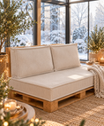 Bild in Galerie-Betrachter laden, Gartenkissen Palettenkissen aus Cord CHAMONIX