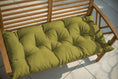 Carica l'immagine nel visualizzatore della galleria, Trapuntato cuscino per panca da giardino con passanti per allacciare