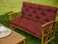 Charger l'image dans la visionneuse de la galerie, Bänkkudde Relax pallkudde med ryggstöd Trädgårdsgungkudde med sömmar Quiltad trädgårdsdyna Trädgårdskudde Sittdyna Hollywoodgunga