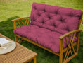 Charger l'image dans la visionneuse de la galerie, Bänkkudde Relax pallkudde med ryggstöd Trädgårdsgungkudde med sömmar Quiltad trädgårdsdyna Trädgårdskudde Sittdyna Hollywoodgunga