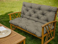 Charger l'image dans la visionneuse de la galerie, Bänkkudde Relax pallkudde med ryggstöd Trädgårdsgungkudde med sömmar Quiltad trädgårdsdyna Trädgårdskudde Sittdyna Hollywoodgunga