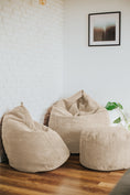 Charger l'image dans la visionneuse de la galerie, Bean bag Pouf en velours côtelé