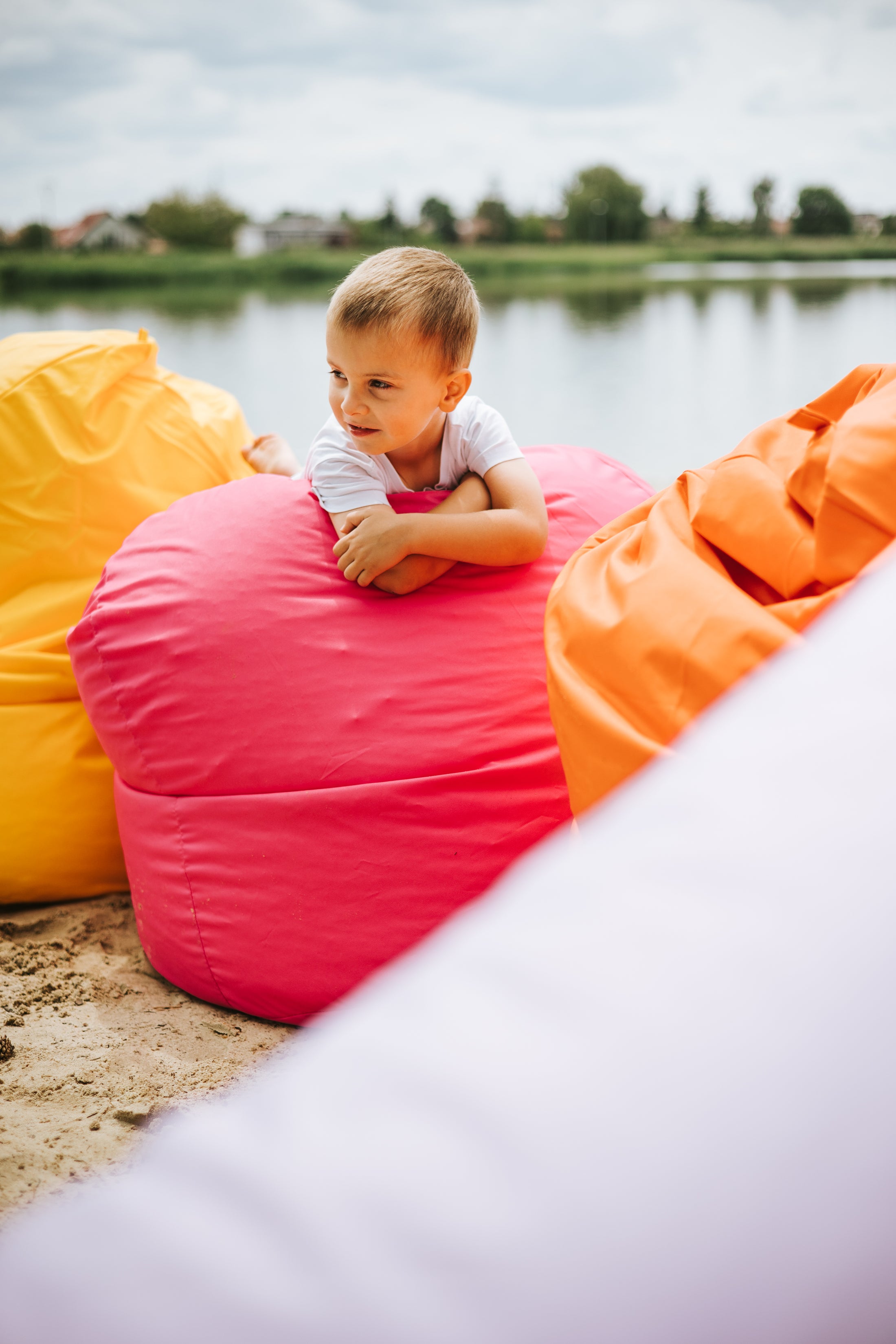 Pouf pouf, coussin de siège, coussin de jardin, coussin de sol pour enfants et adultes