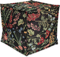 Charger l'image dans la visionneuse de la galerie, Pouf ottoman garni de perles EPS Tabouret Tabouret 40x40x40cm Thème printemps Thème fleur
