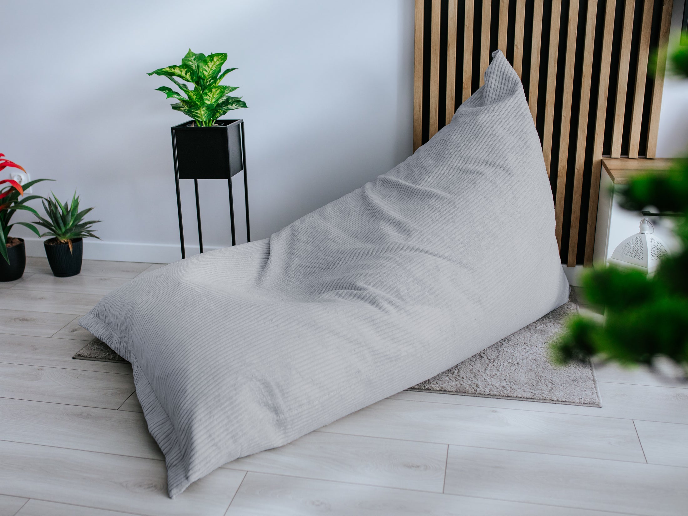 Cord-Sitzsack Bean Bag Riesen Sitzsack Sitzkissen Gartenkissen Bodenkissen zum Liegen und Sitzen Relax Sessel für Kinder & Erwachsene