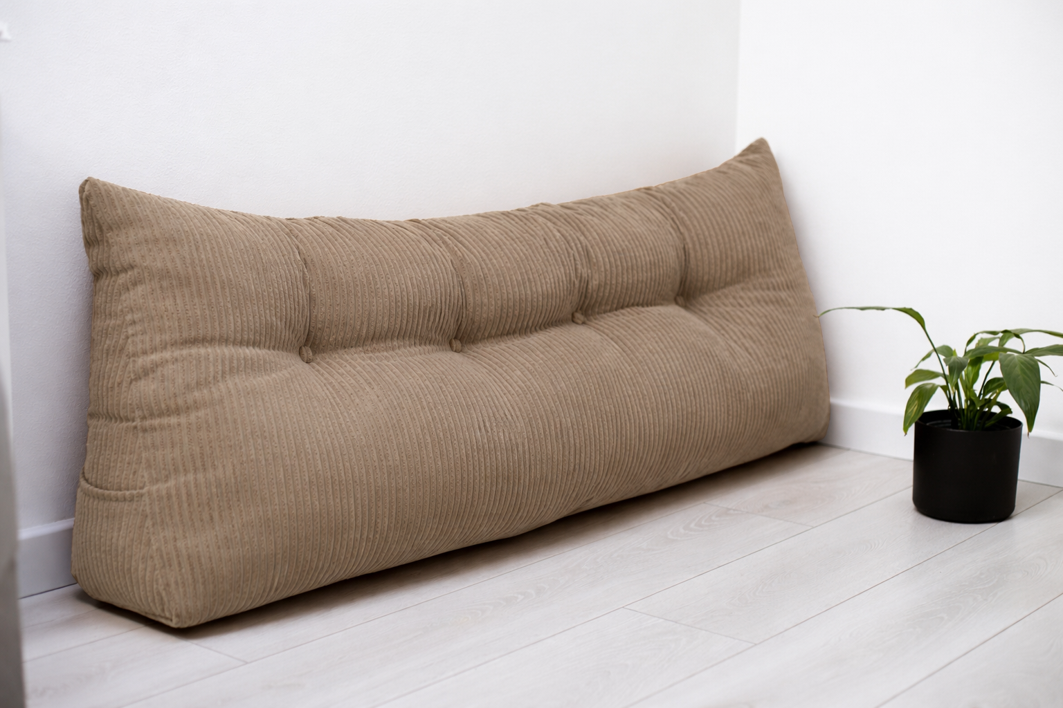 Testata del letto, Poggiatesta in velluto a coste - perfetto per lunghe serate - un nuovo livello di relax in camera da letto