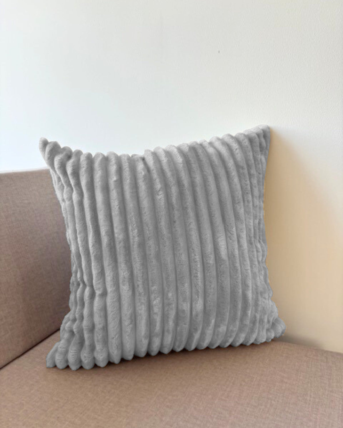 Coussins décoratifs en velours côtelé large
