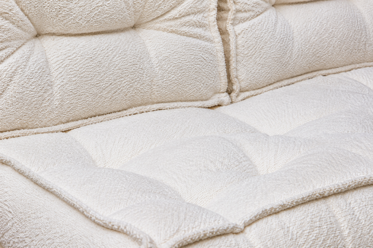 Coussin de mobilier de jardin Aspen - Tissu bouclé doux et résistant, parfait pour les meubles de jardin et en rotin dans le jardin et sur la terrasse