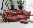 Cargar la imagen en la vista de la galería, Canapé pour enfants - doux, confortable, parfait pour se reposer et jouer

