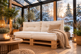 Charger l'image dans la visionneuse de la galerie, Coussin de mobilier de jardin Aspen - Tissu bouclé doux et résistant, parfait pour les meubles de jardin et en rotin dans le jardin et sur la terrasse
