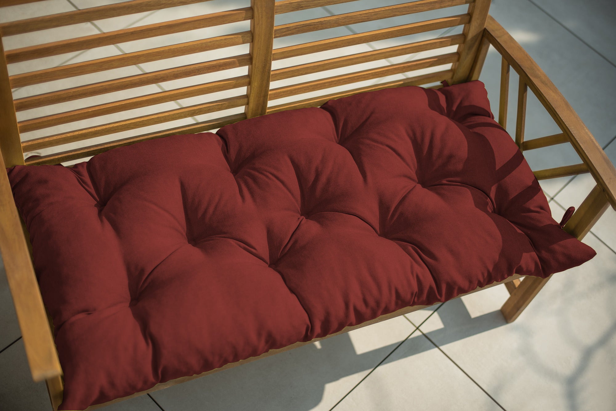 chilly piley coussin de banc coussin de banc coussin d'ameublement fermeture à glissière avec boucles coussin pour banc de jardin coussin de banc de jardin pour meubles de jardin coussin de siège et coussin de dossier extérieur 