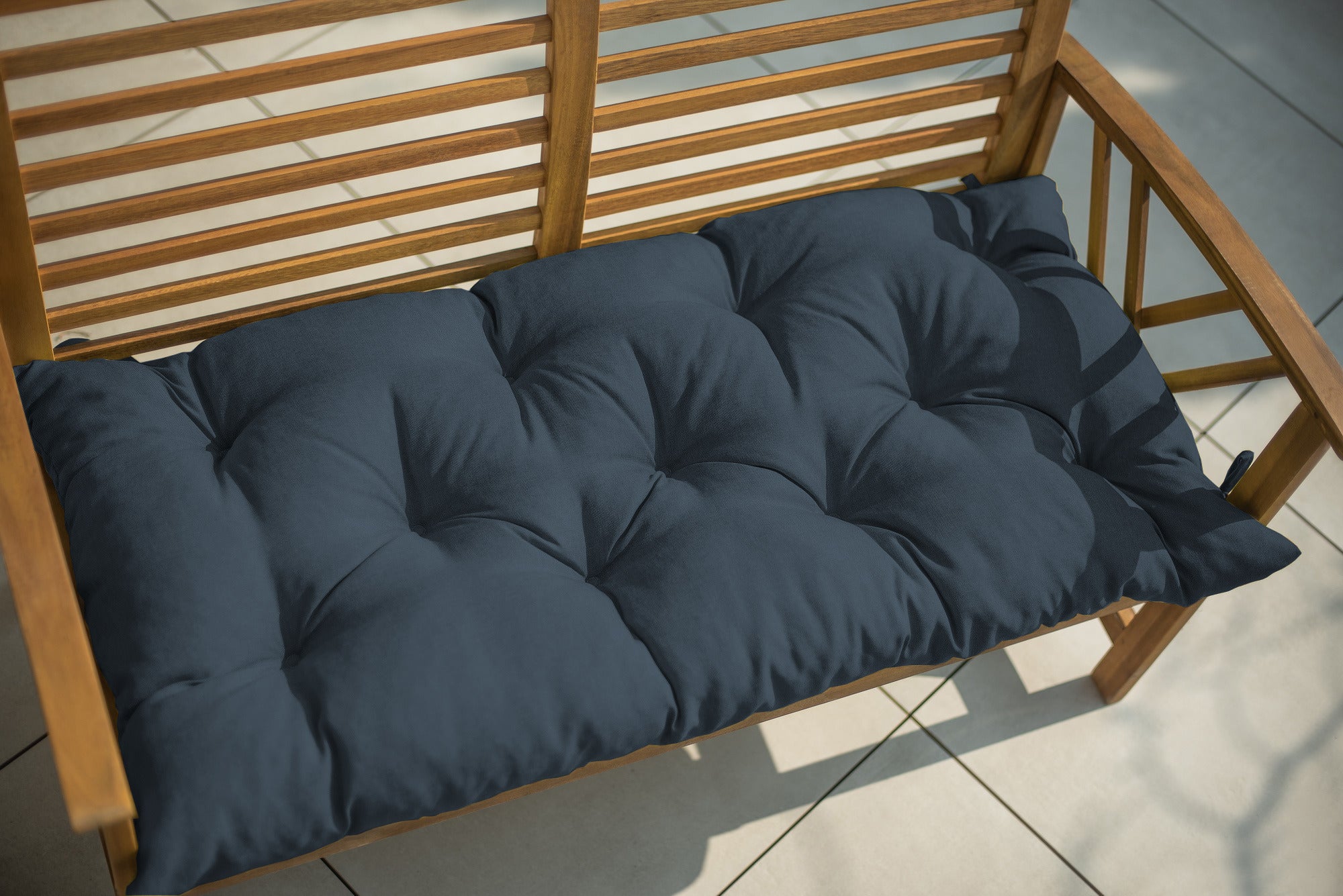 chilly piley coussin de banc coussin de banc coussin d'ameublement fermeture à glissière avec boucles coussin pour banc de jardin coussin de banc de jardin pour meubles de jardin coussin de siège et coussin de dossier extérieur 