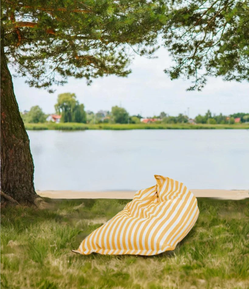 Pouffe Sitzsack Beanbag Banane STRIPE Wasserabweisend OEKO-TEX® 100