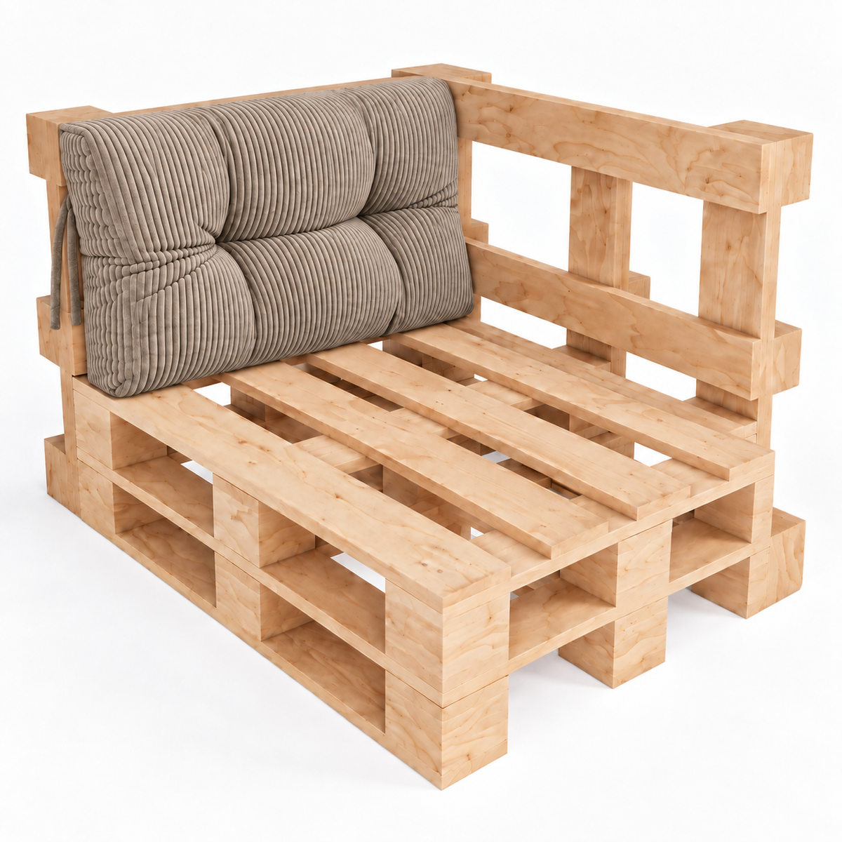 Palettenkissen OSLO CORD – gesteppte Kissen für Palettenmöbel – Indoor
