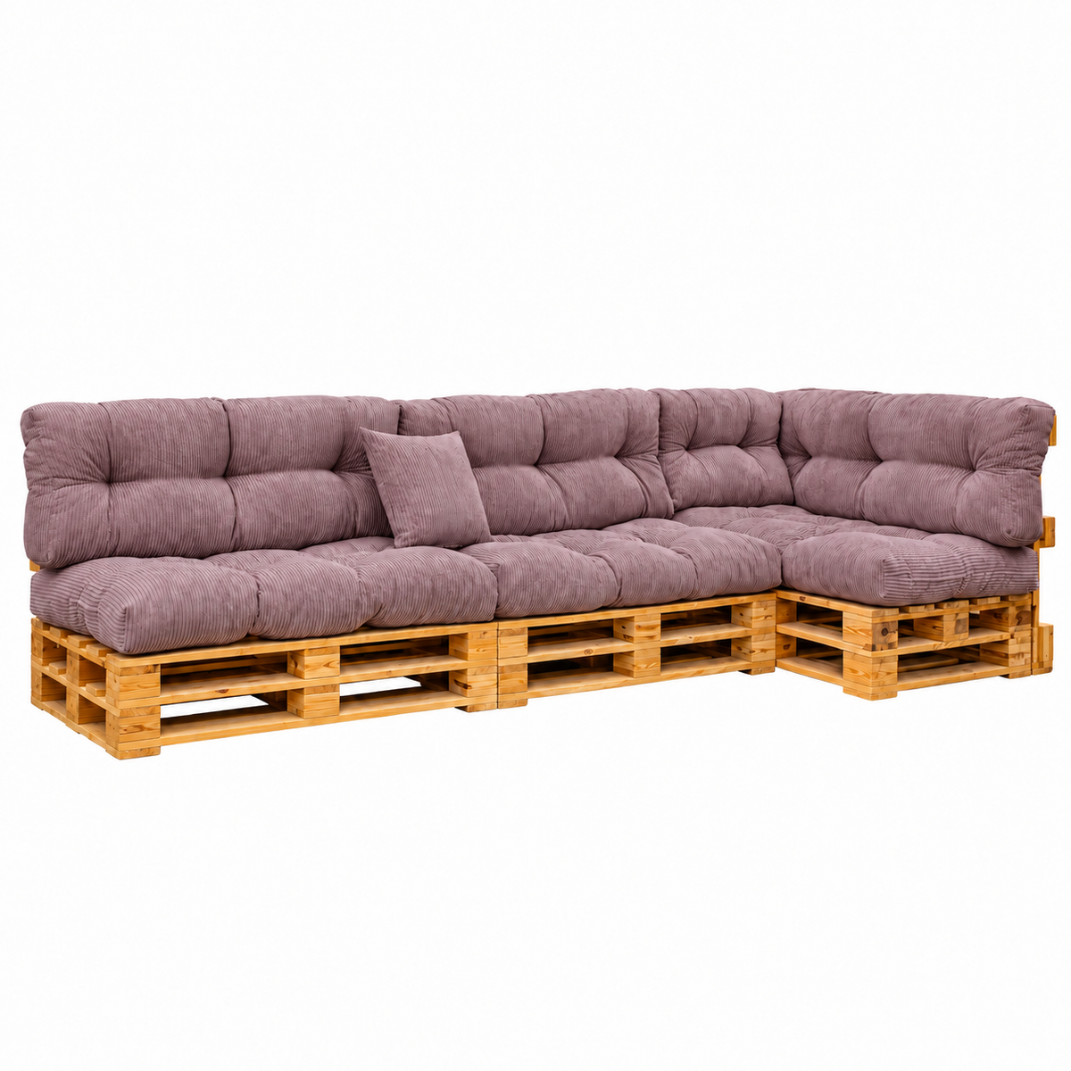 Palettenkissen OSLO CORD – gesteppte Kissen für Palettenmöbel – Indoor