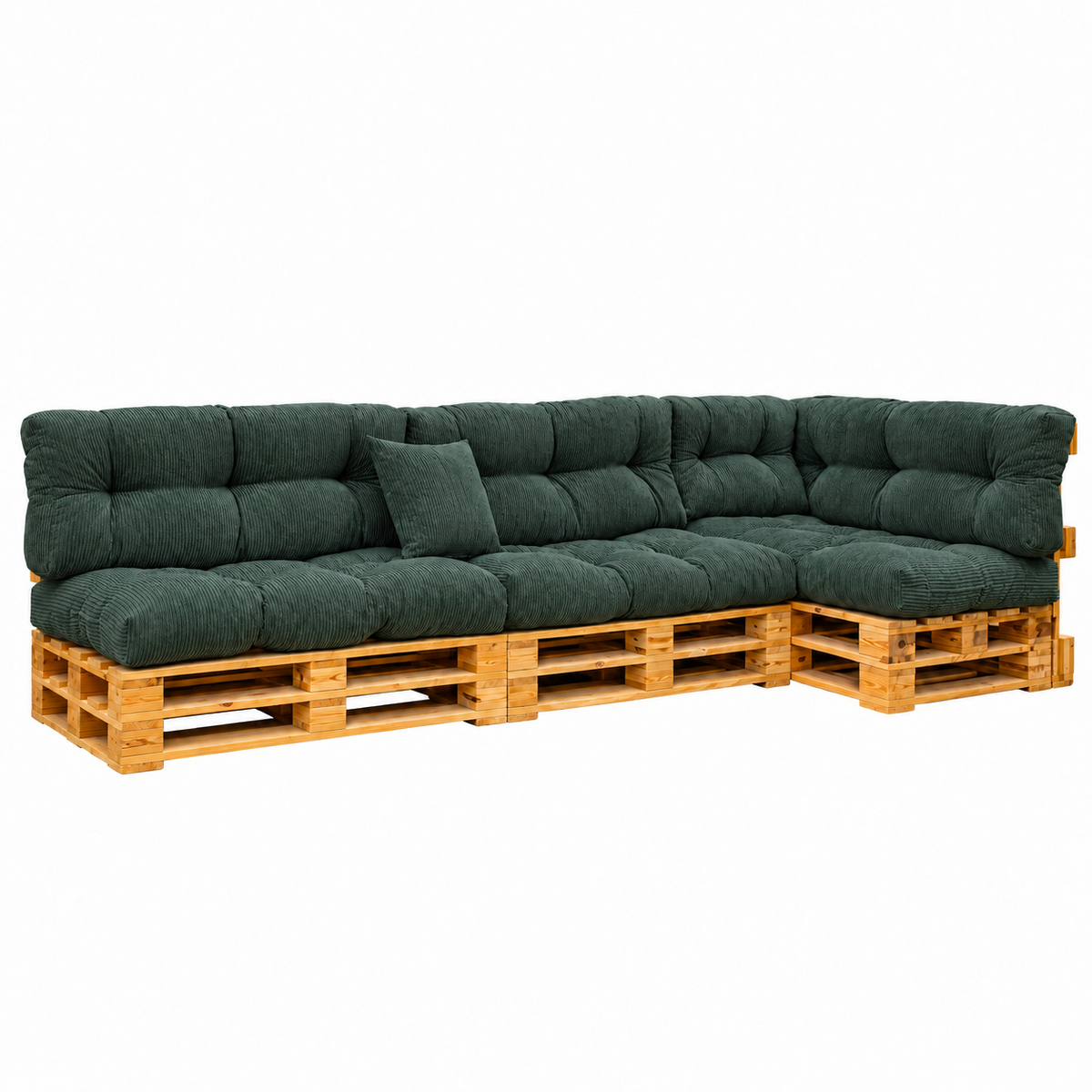 Palettenkissen OSLO CORD – gesteppte Kissen für Palettenmöbel – Indoor