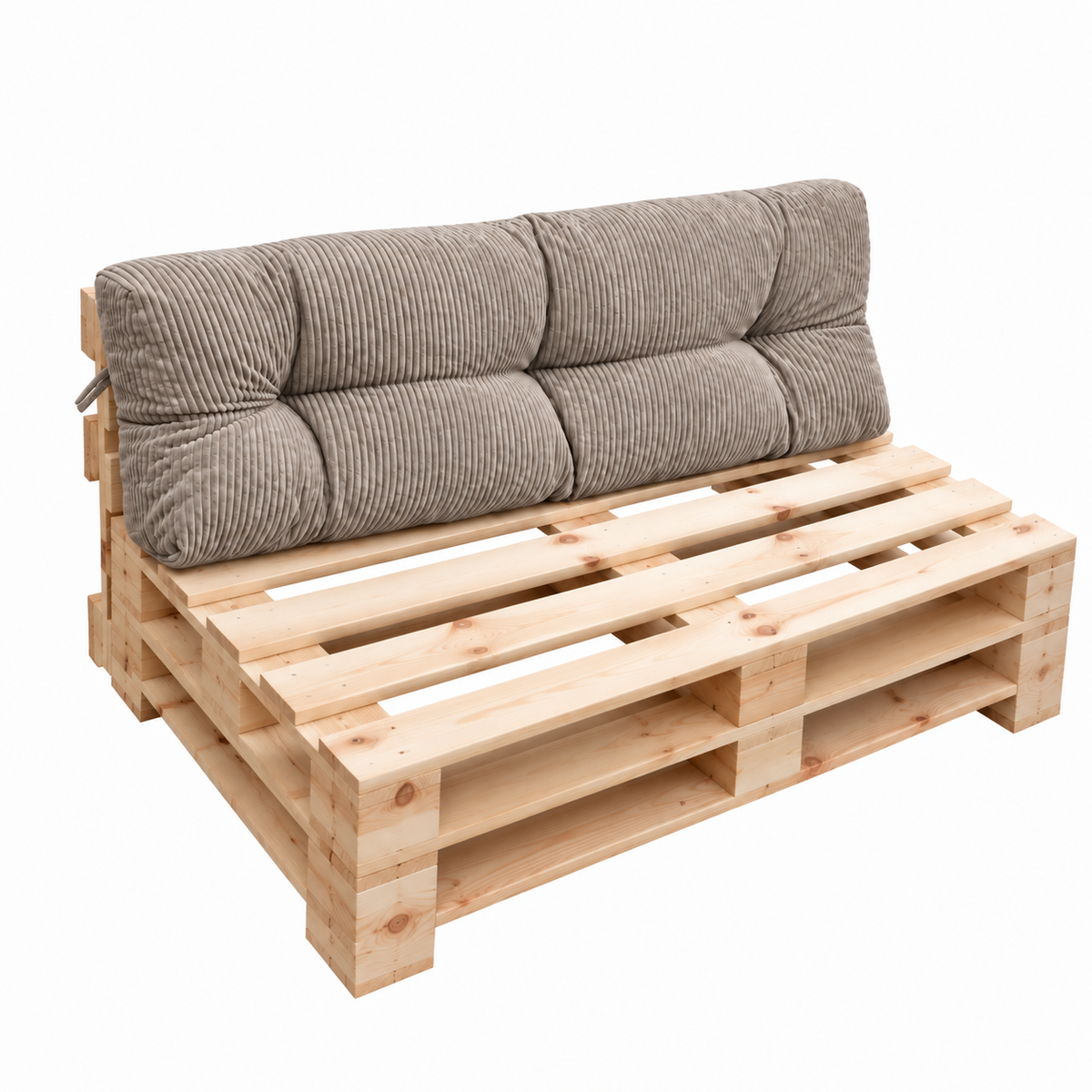 Palettenkissen OSLO CORD – gesteppte Kissen für Palettenmöbel – Indoor