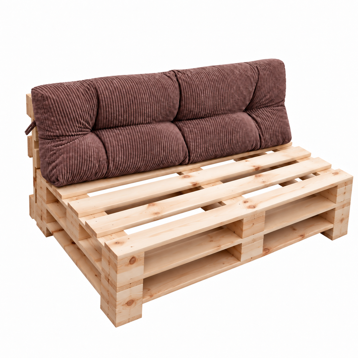 Palettenkissen OSLO CORD – gesteppte Kissen für Palettenmöbel – Indoor
