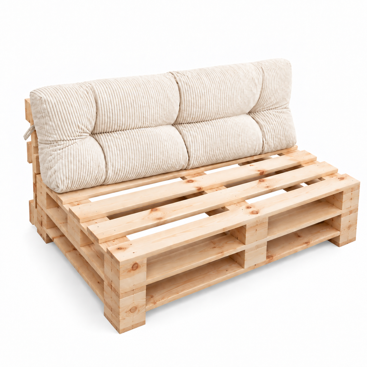 Palettenkissen OSLO CORD – gesteppte Kissen für Palettenmöbel – Indoor
