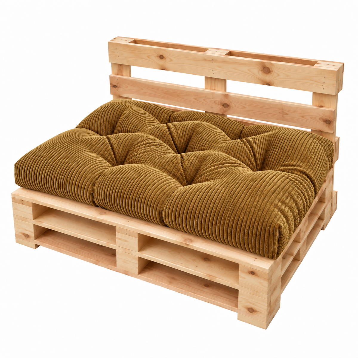 Palettenkissen OSLO CORD – gesteppte Kissen für Palettenmöbel – Indoor