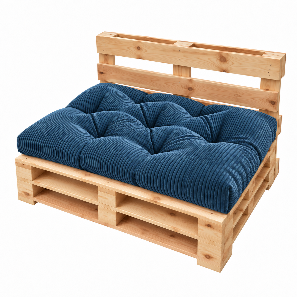 Palettenkissen OSLO CORD – gesteppte Kissen für Palettenmöbel – Indoor
