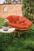 Carica l'immagine nel visualizzatore della galleria, Papasan IMPERMEABILE Cuscino per la poltrona Papasan cuscino per sedia in rattan cuscino per poltrona trapuntato con passanti 
