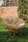 Cargar la imagen en la vista de la galería, Papasan Papasan fauteuil en rotin coussin de fauteuil coussin de fauteuil coussin de jardin coussin de siège coussin de jardin matelassé avec des boucles rondes
