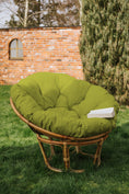 Charger l'image dans la visionneuse de la galerie, Papasan Papasan fauteuil en rotin coussin de fauteuil coussin de fauteuil coussin de jardin coussin de siège coussin de jardin matelassé avec des boucles rondes
