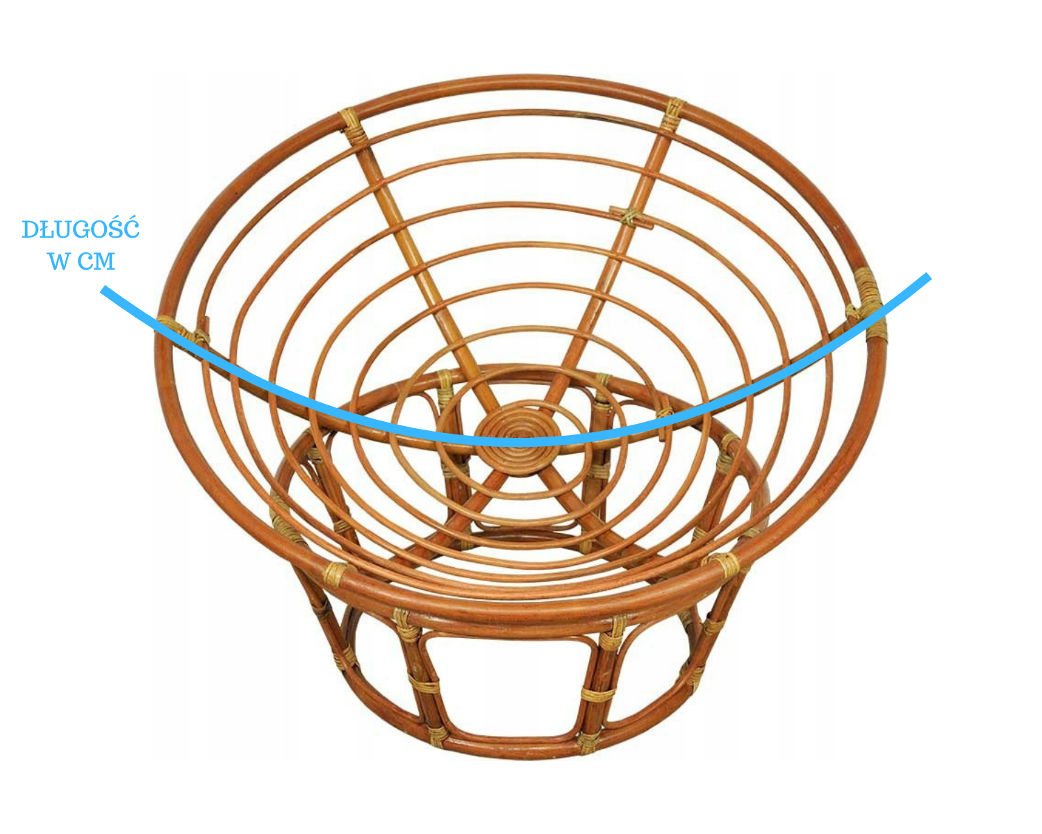 Papasan rotondo cuscino trapuntato in velluto a coste