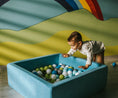 Carica l'immagine nel visualizzatore della galleria, Morbida piscina retangolare con palline di plastica per bambini 
