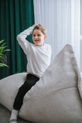 Charger l'image dans la visionneuse de la galerie, Pouf poire Pouf géant Coussin de siège Coussin de jardin Coussin de sol pour s'allonger et s'asseoir Fauteuil relax imperméable pour enfants et adultes
