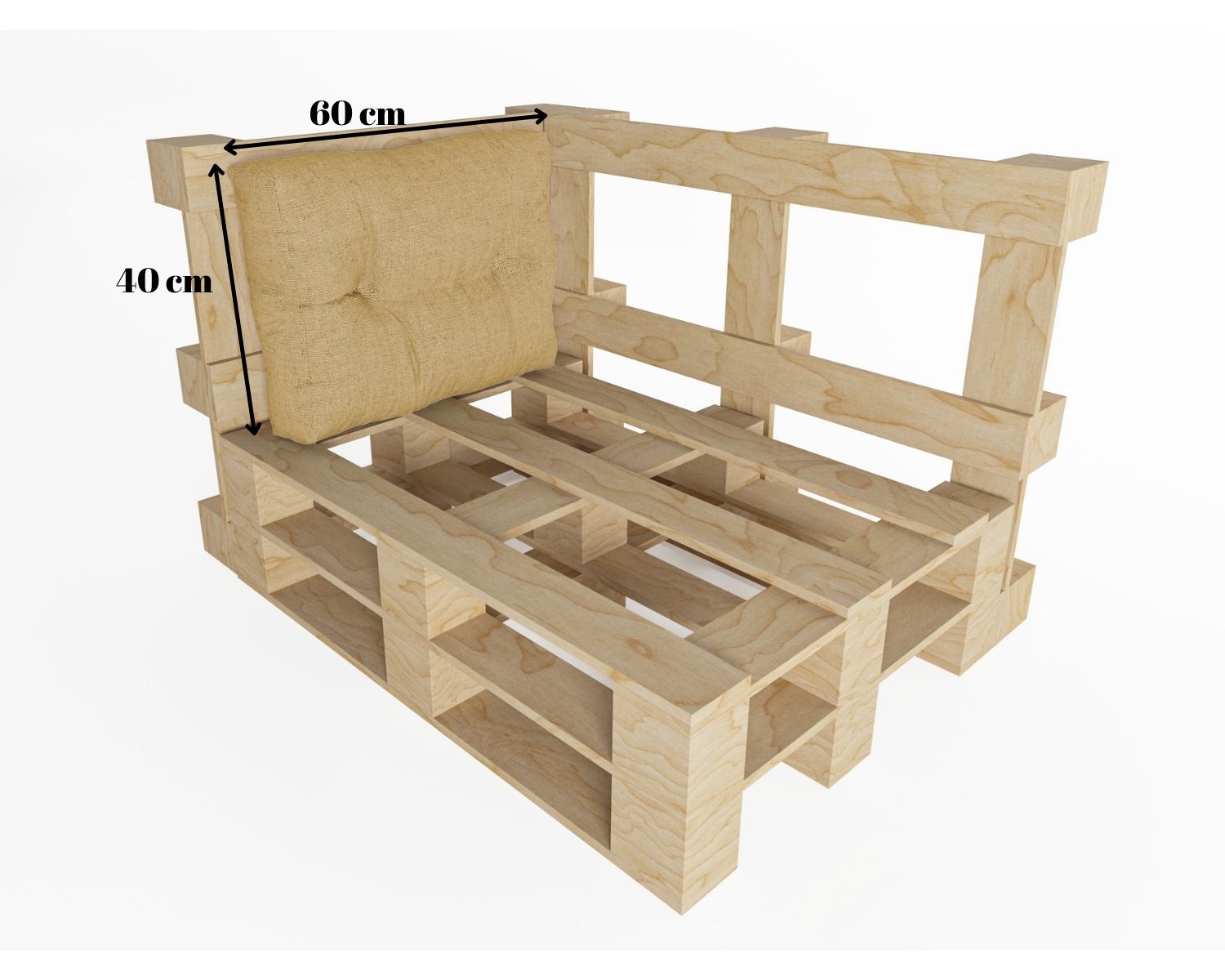 Comodi cuscini per mobili in pallet dalla collezione Grenada.