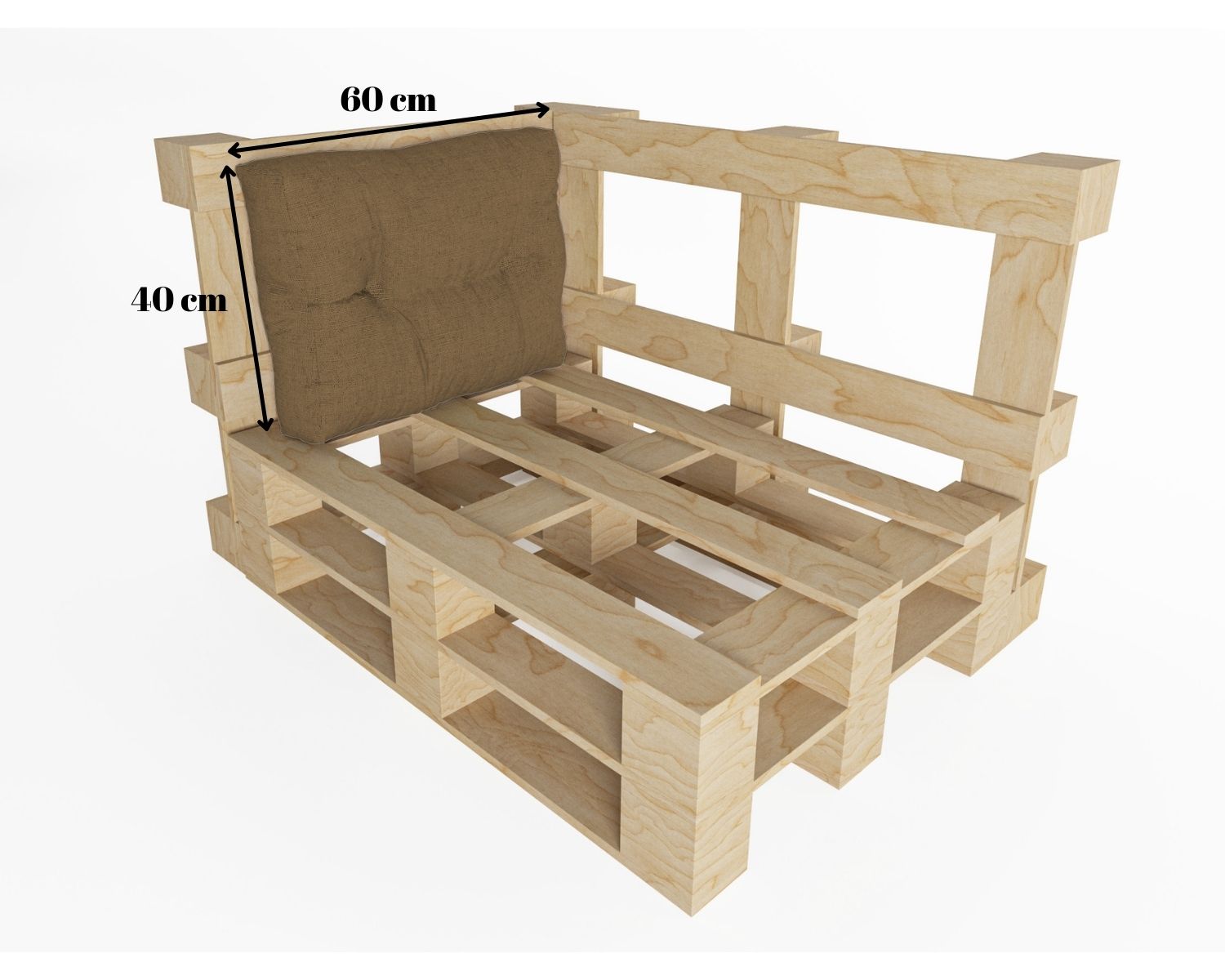 Cojines de palet impermeables para muebles de palet GRENADA