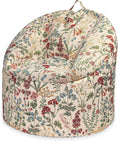 Bild in Galerie-Betrachter laden, Pouf pouf pouf motif floral thème printanier Pouf avec rembourrage EPS avec repose-pieds confortable
