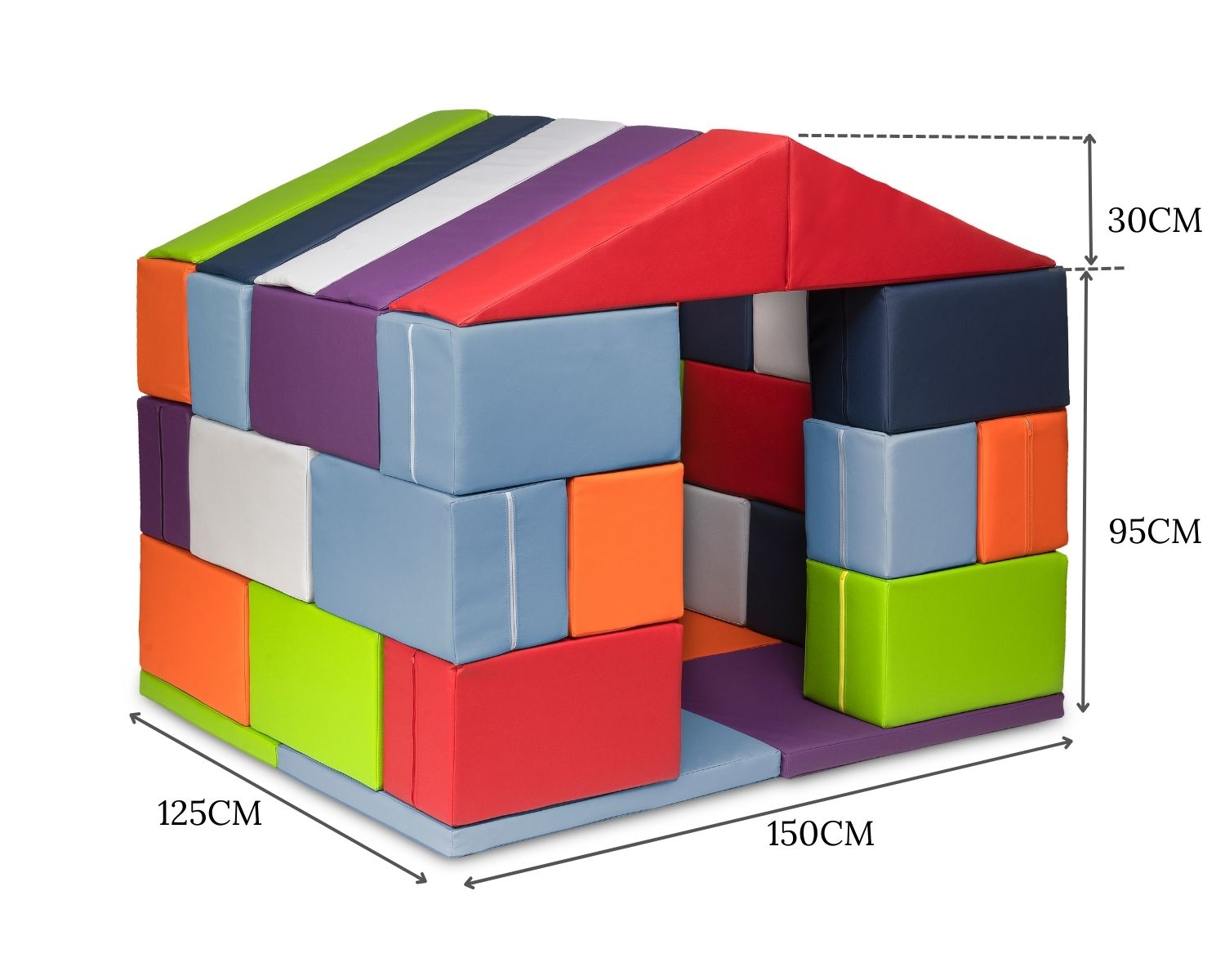 Maison en blocs de mousse 32 éléments