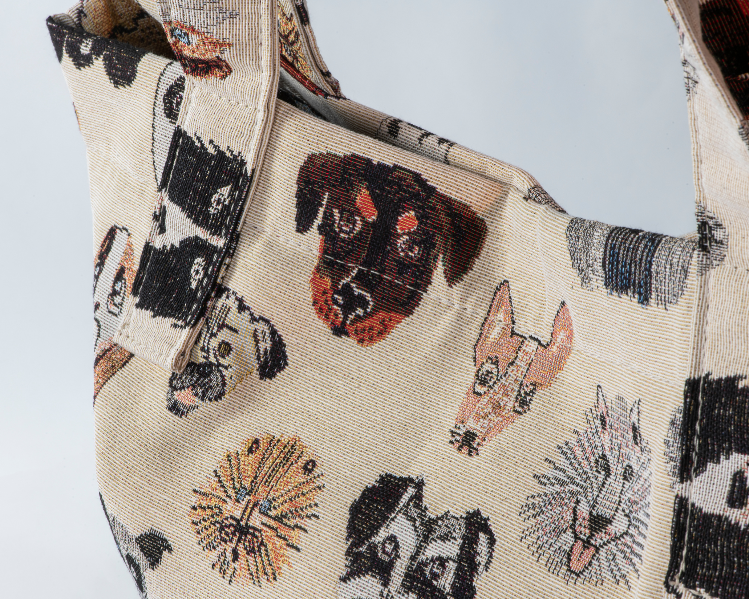 Bolso shopper con gatos/perros