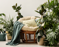 Cargar la imagen en la vista de la galería, Papasan Papasan fauteuil en rotin coussin de fauteuil coussin de fauteuil coussin de jardin coussin de siège coussin de jardin matelassé avec des boucles rondes
