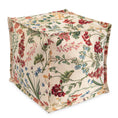 Cargar la imagen en la vista de la galería, Pouf pouf pouf motif floral thème printanier Pouf avec rembourrage EPS avec repose-pieds confortable
