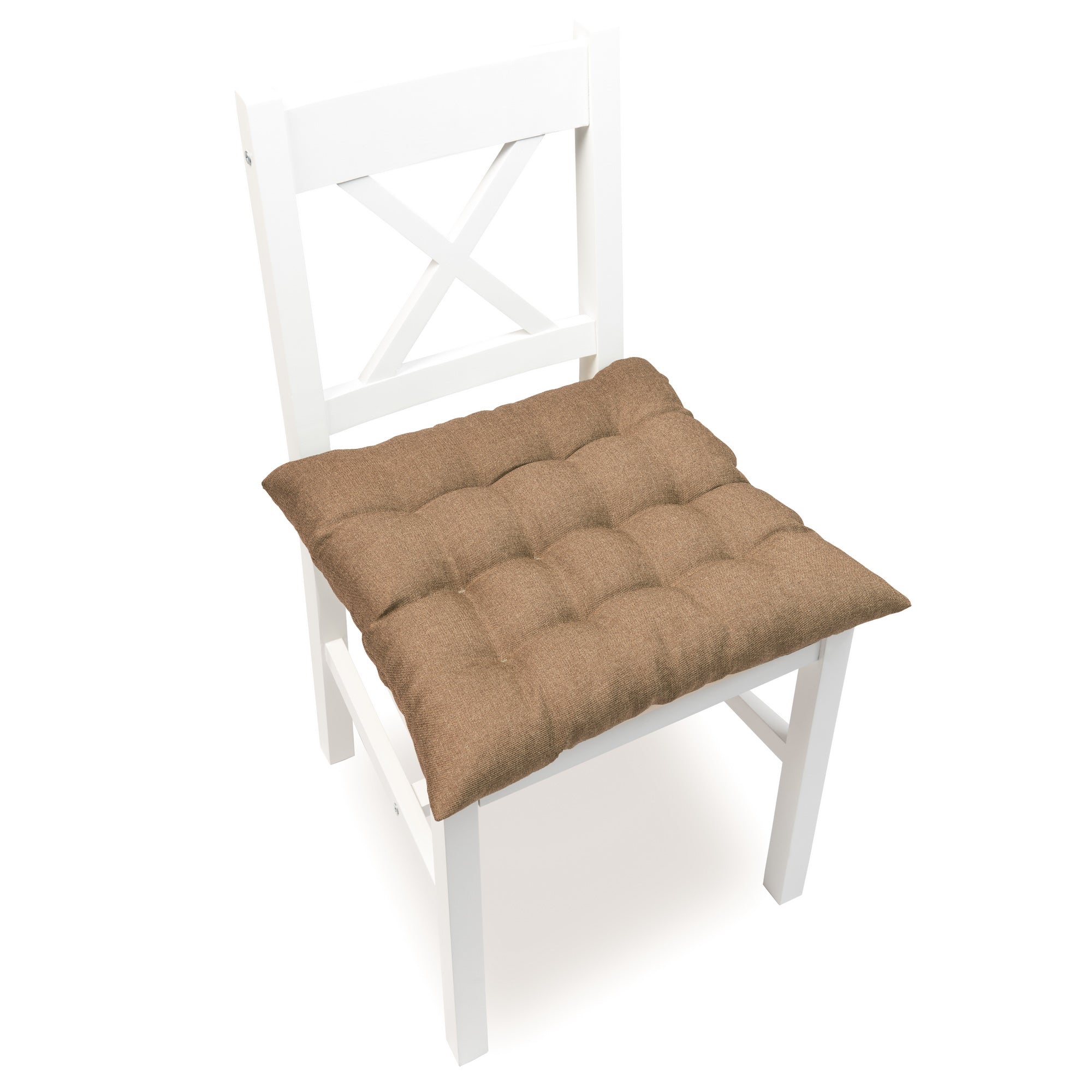 Coussins de chaise matelassés avec sangles de fixation, coussins de chaise élégants pour cuisine et jardin