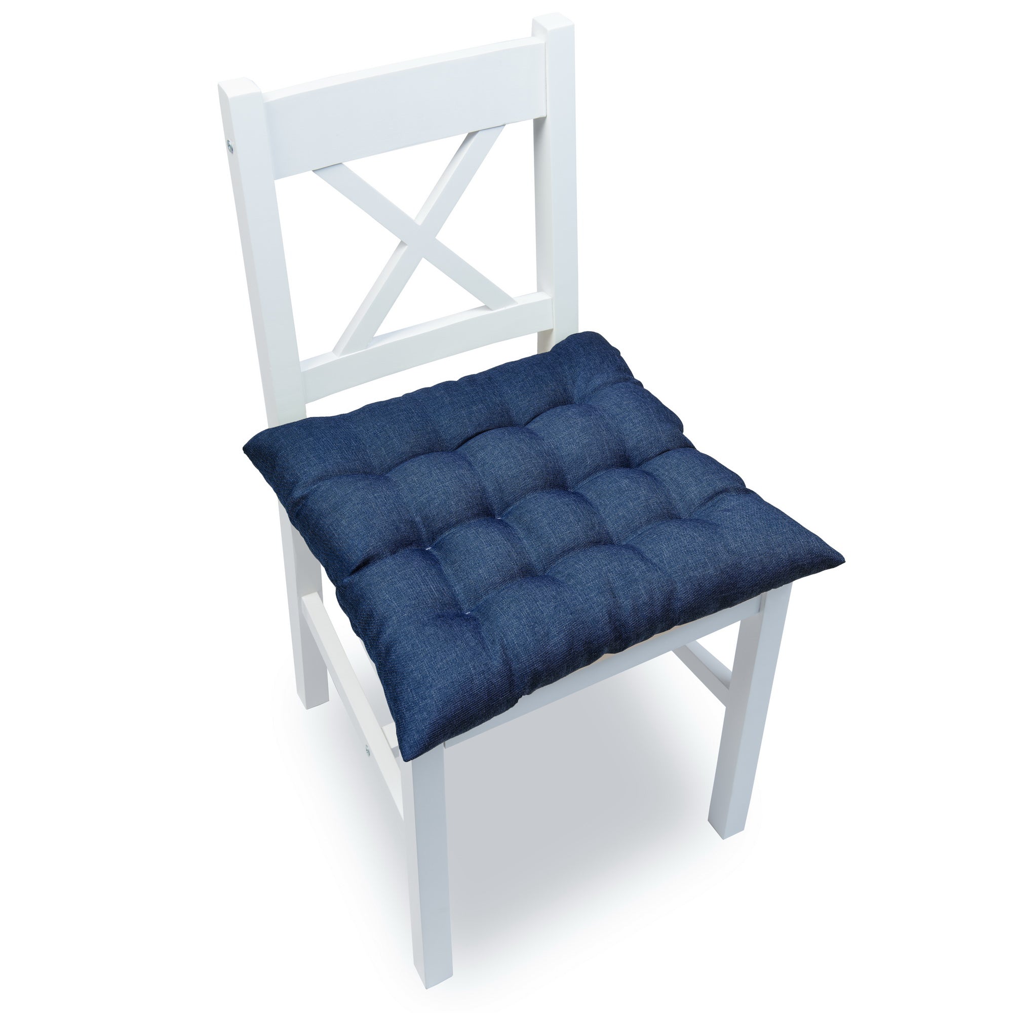 Coussins de chaise matelassés avec sangles de fixation, coussins de chaise élégants pour cuisine et jardin