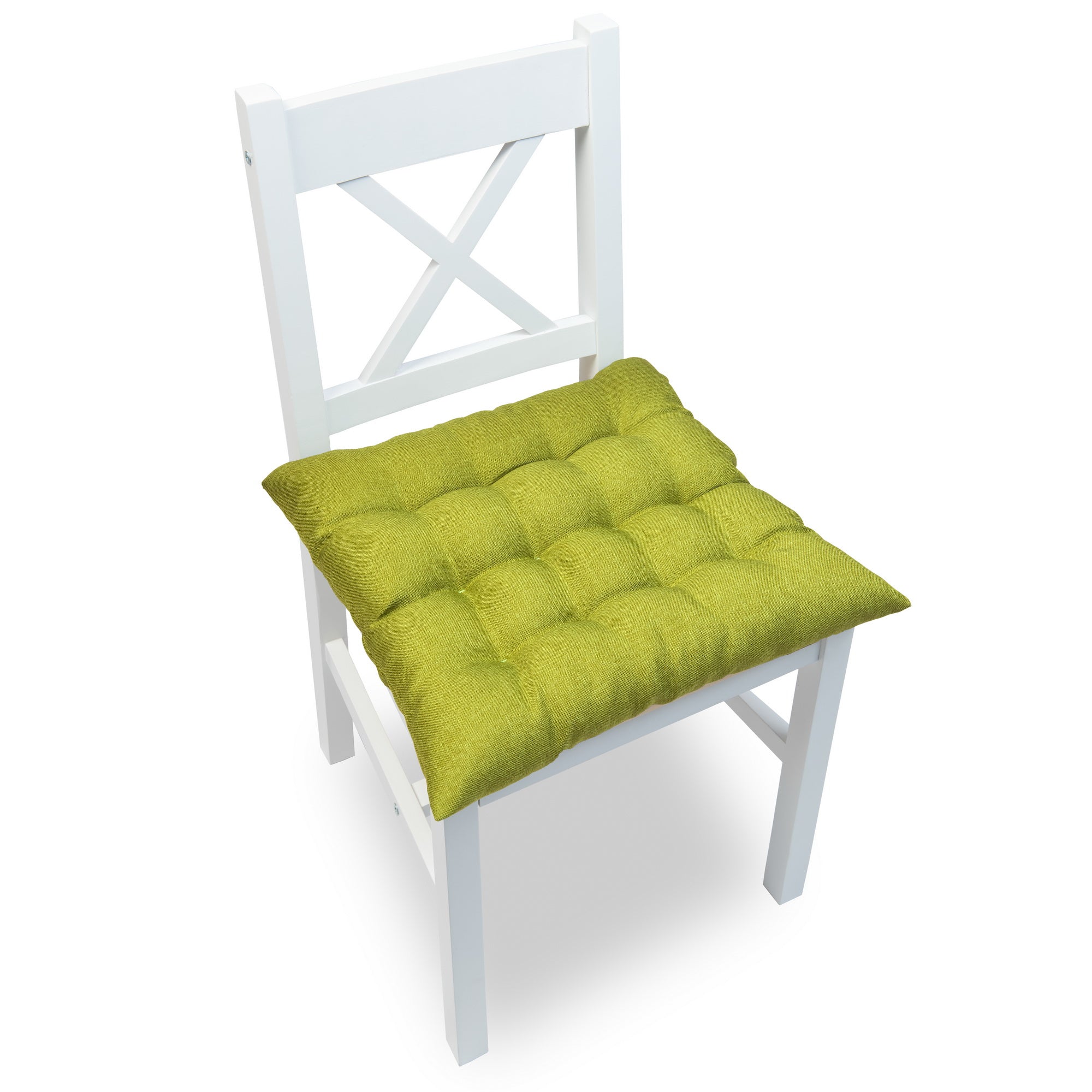 Coussins de chaise matelassés avec sangles de fixation, coussins de chaise élégants pour cuisine et jardin